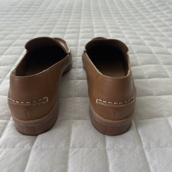 EVERLANE Womens Shoe 10 Modern Loafer Leather Camel Classic Preppy Professional - Picture 5 of 15